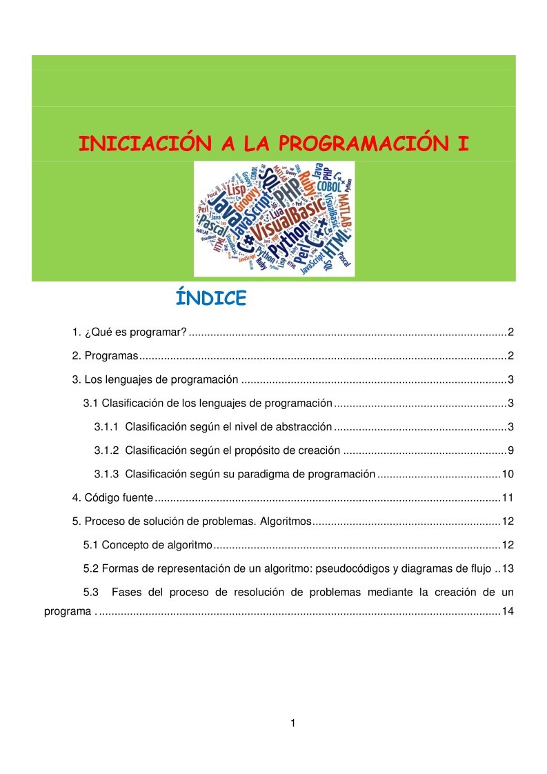 Imágen de pdf Iniciación a la Programación I