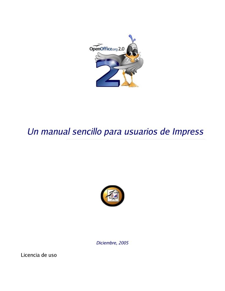 Imágen de pdf Un manual sencillo para usuarios de Impress