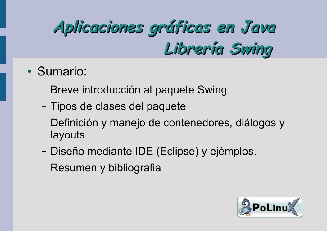 Imágen de pdf Aplicaciones gráficas en Java - Librería Swing