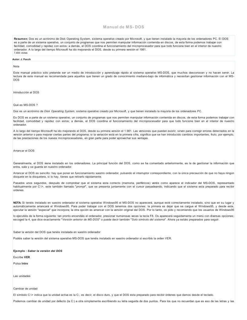 Imágen de pdf Manual de MS-DOS