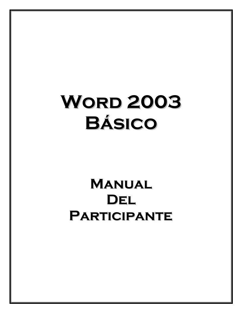 Imágen de pdf Word 2003 básico - Manual del principiante