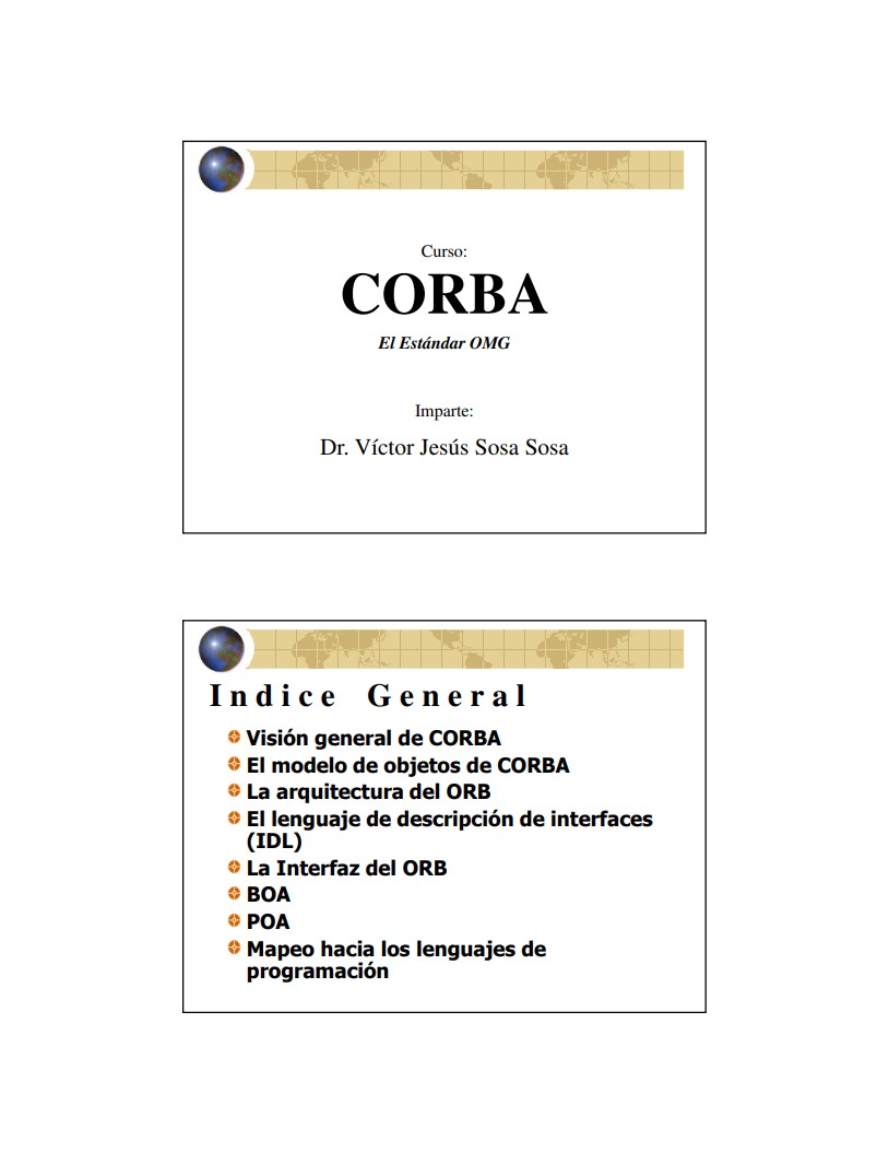 Imágen de pdf Curso Corba - El estándar OMG