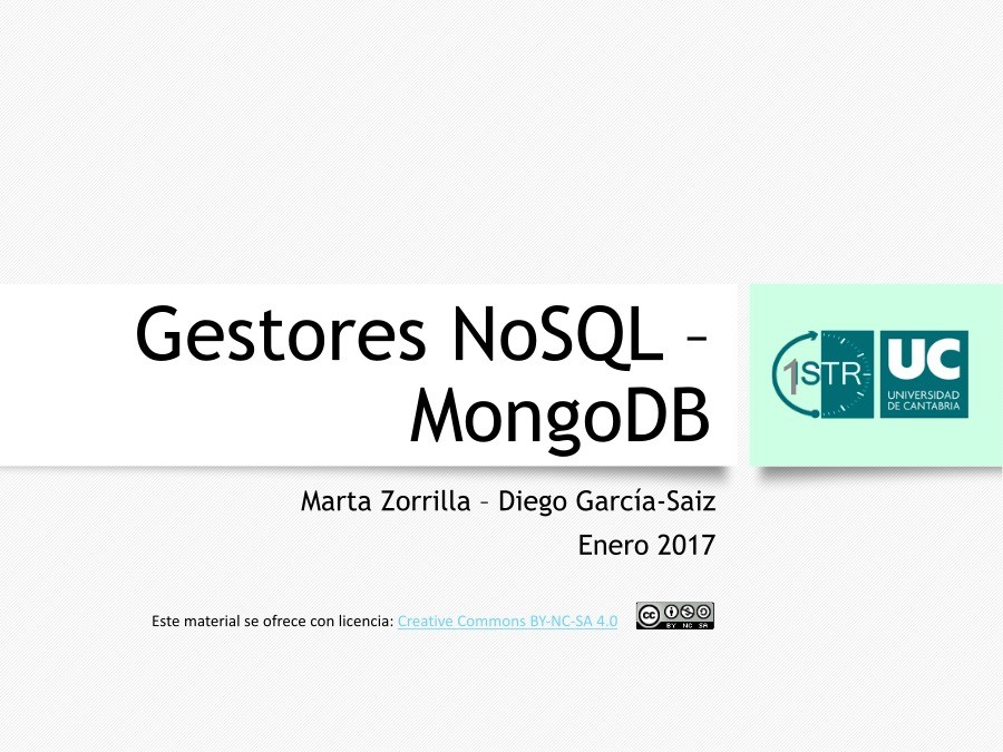 Imágen de pdf Gestores NoSQL - MongoDB