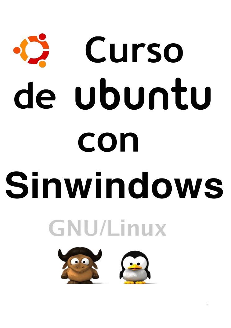 Imágen de pdf Curso de Ubuntu con Sinwindows