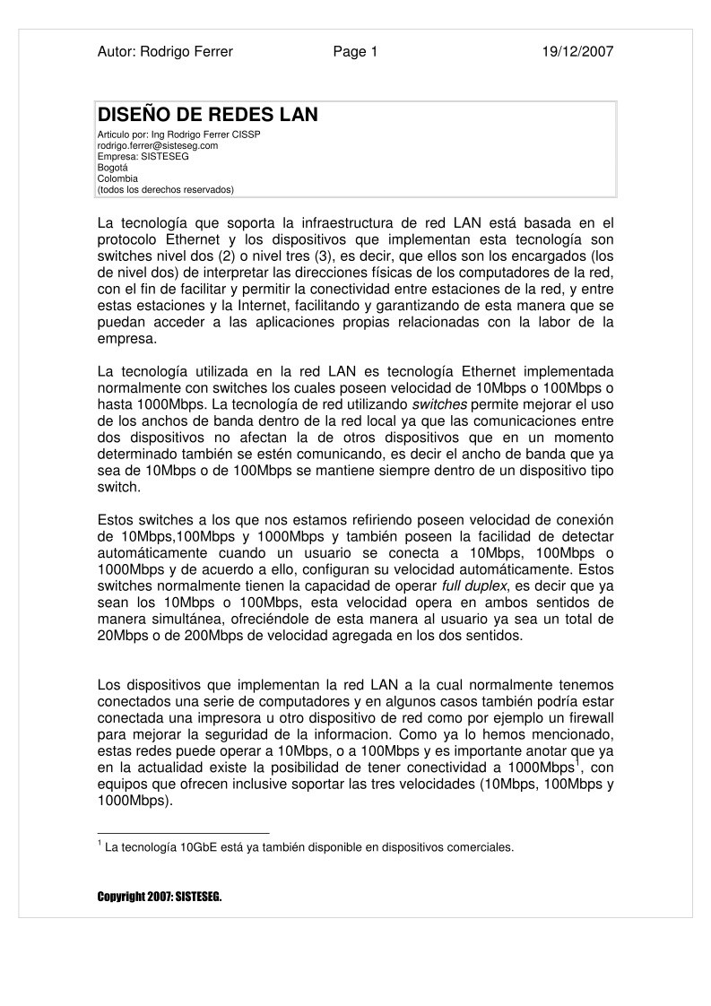 Imágen de pdf Diseño de redes Lan