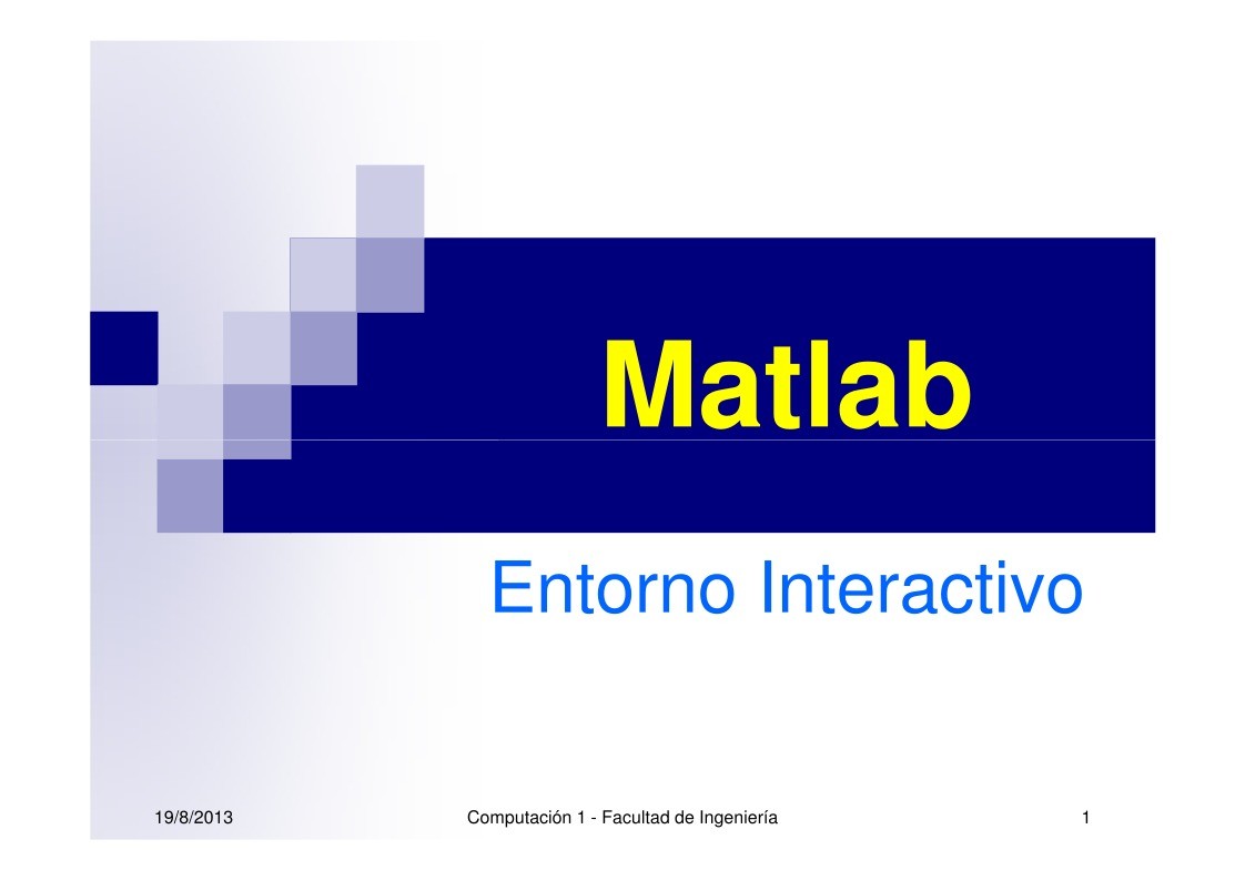 Imágen de pdf Matlab - Entorno Interactivo