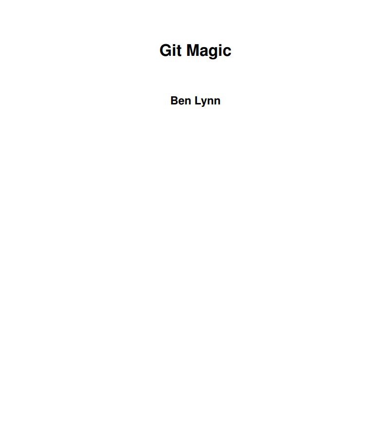 Imágen de pdf Git Magic