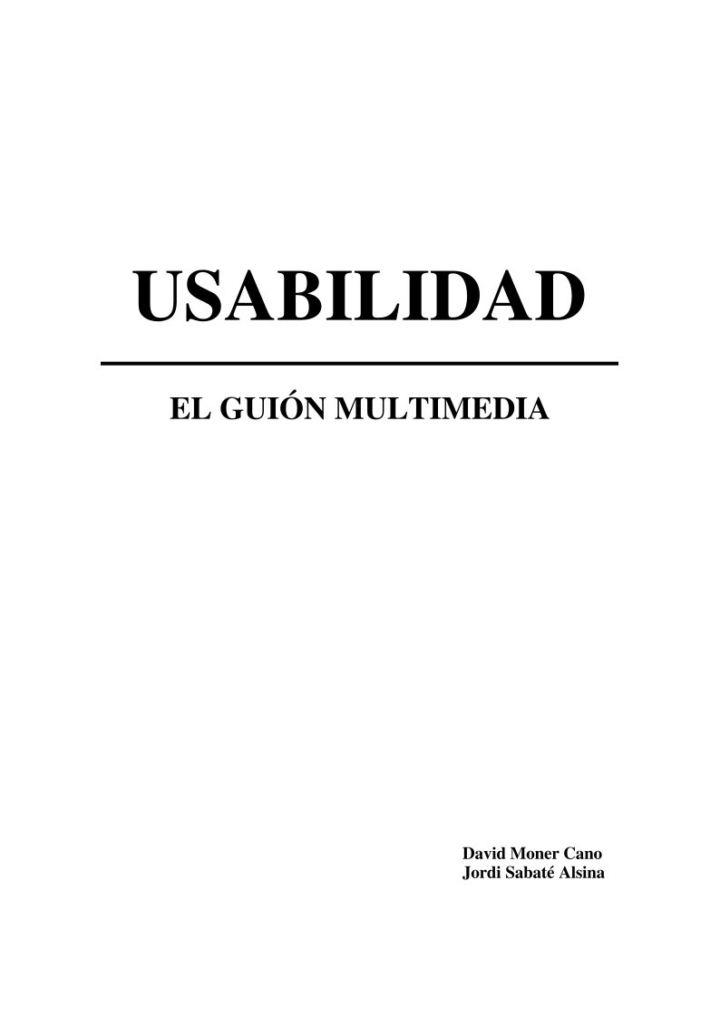 Imágen de pdf Usabilidad - El guión multimedia