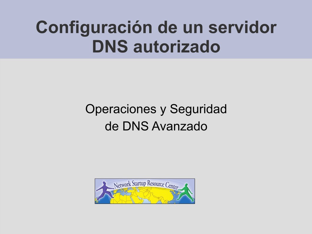 Imágen de pdf Configuración de un servidor DNS autorizado