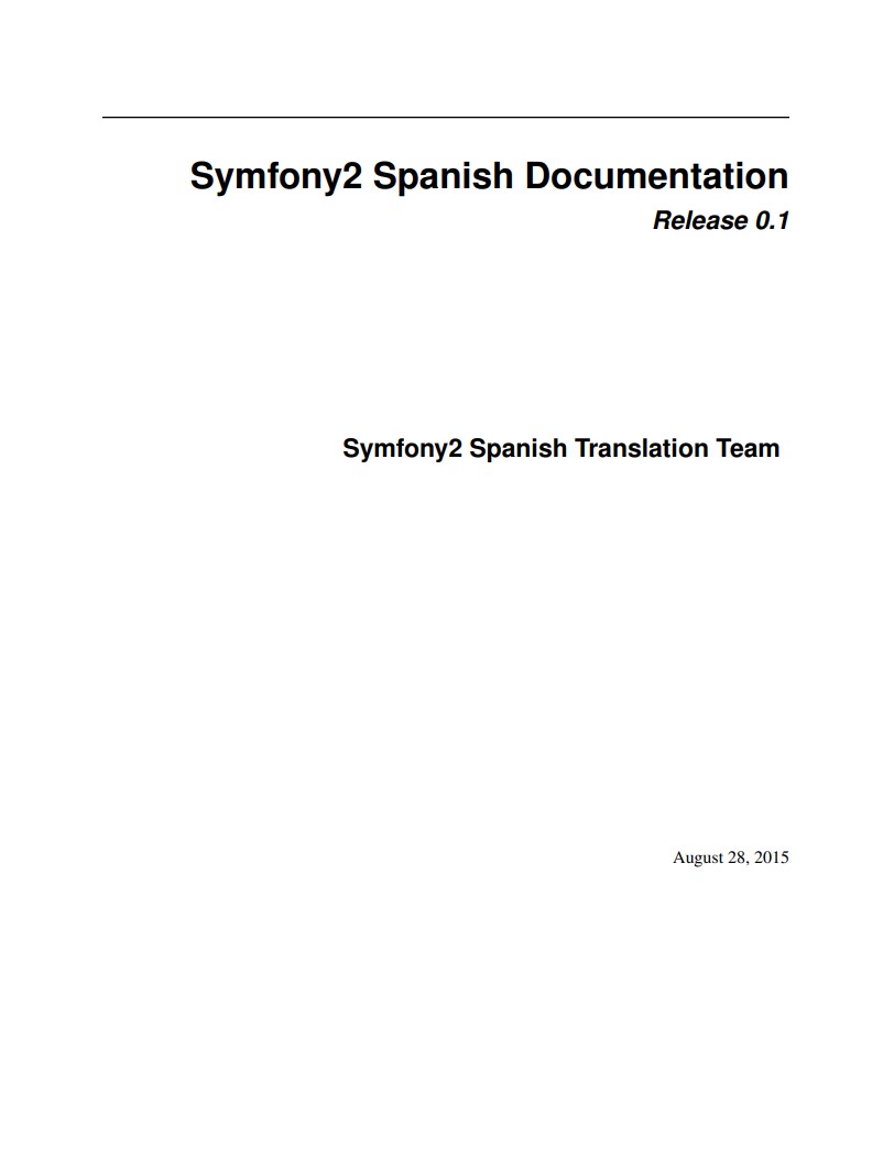 Imágen de pdf Symfony2 Spanish Documentation