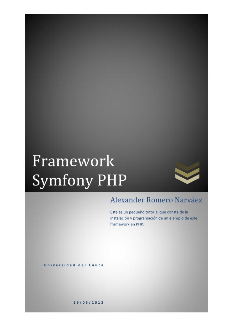 Imágen de pdf Framework Symfony PHP