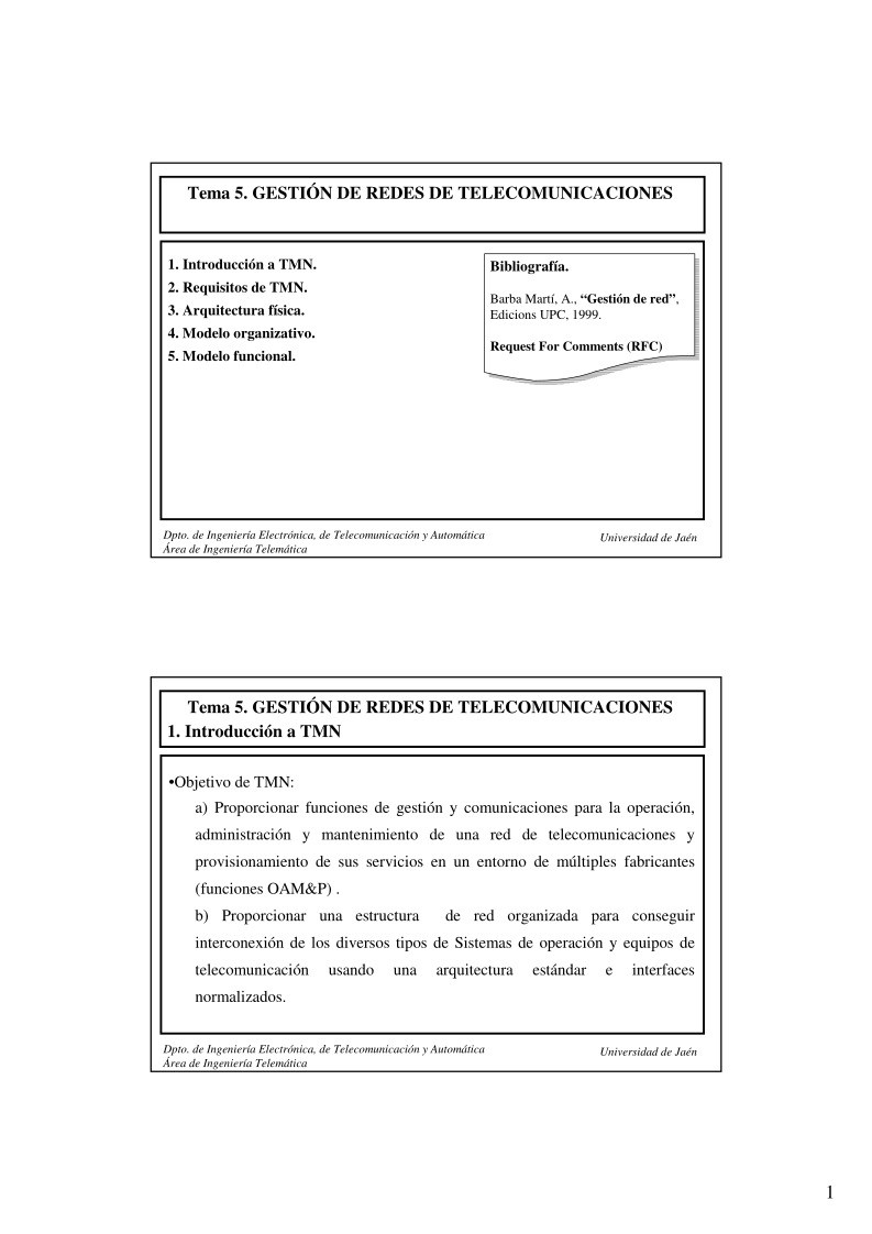 Imágen de pdf Tema 5. Gestión de redes de telecomunicaciones