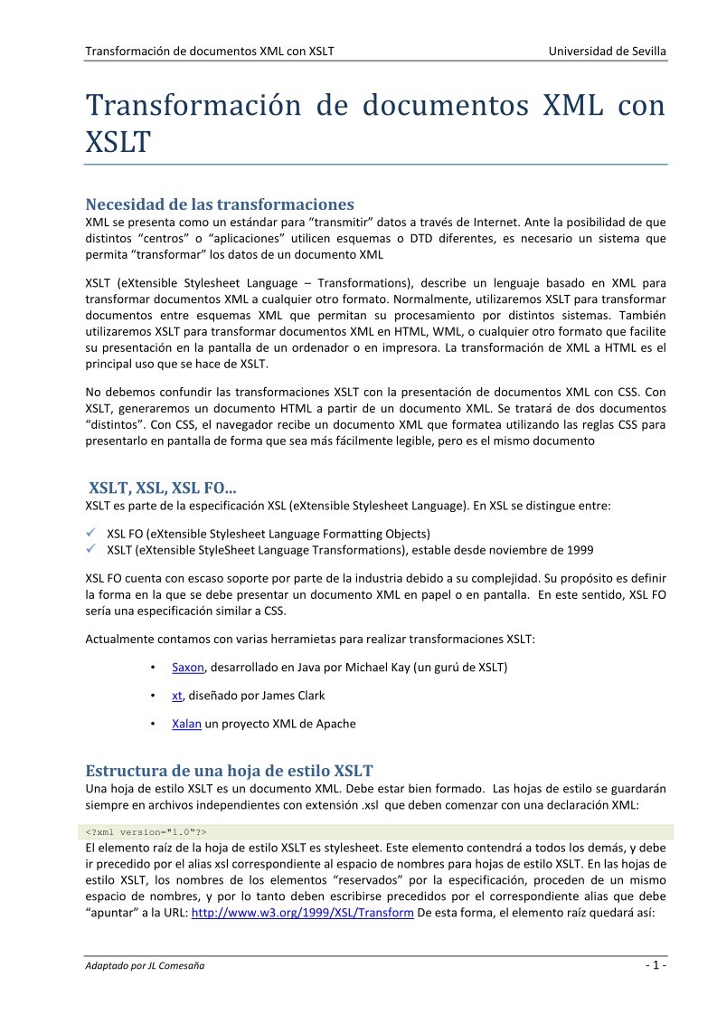 Imágen de pdf Transformación de documentos XML con XSLT