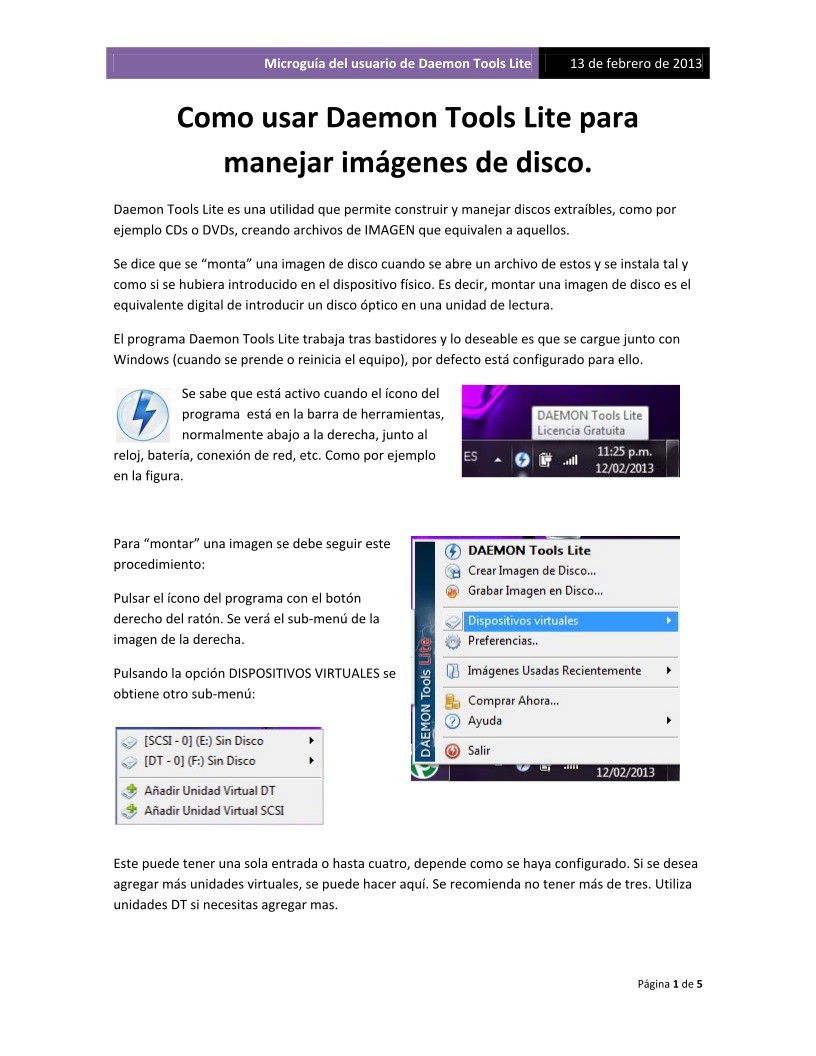 Imágen de pdf como usar el daemon tools lite