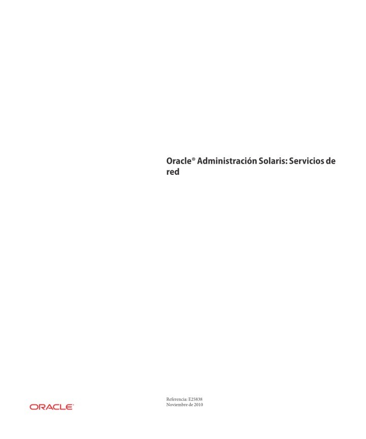 Imágen de pdf Oracle Administración Solaris: Servicios de red
