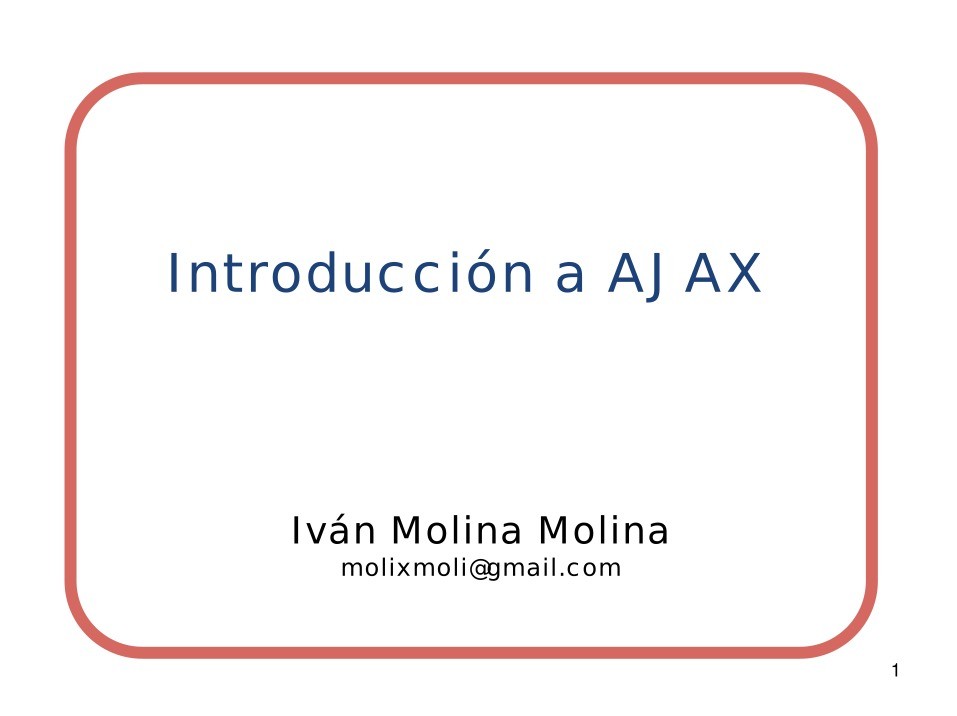 Imágen de pdf Introducción a AJAX