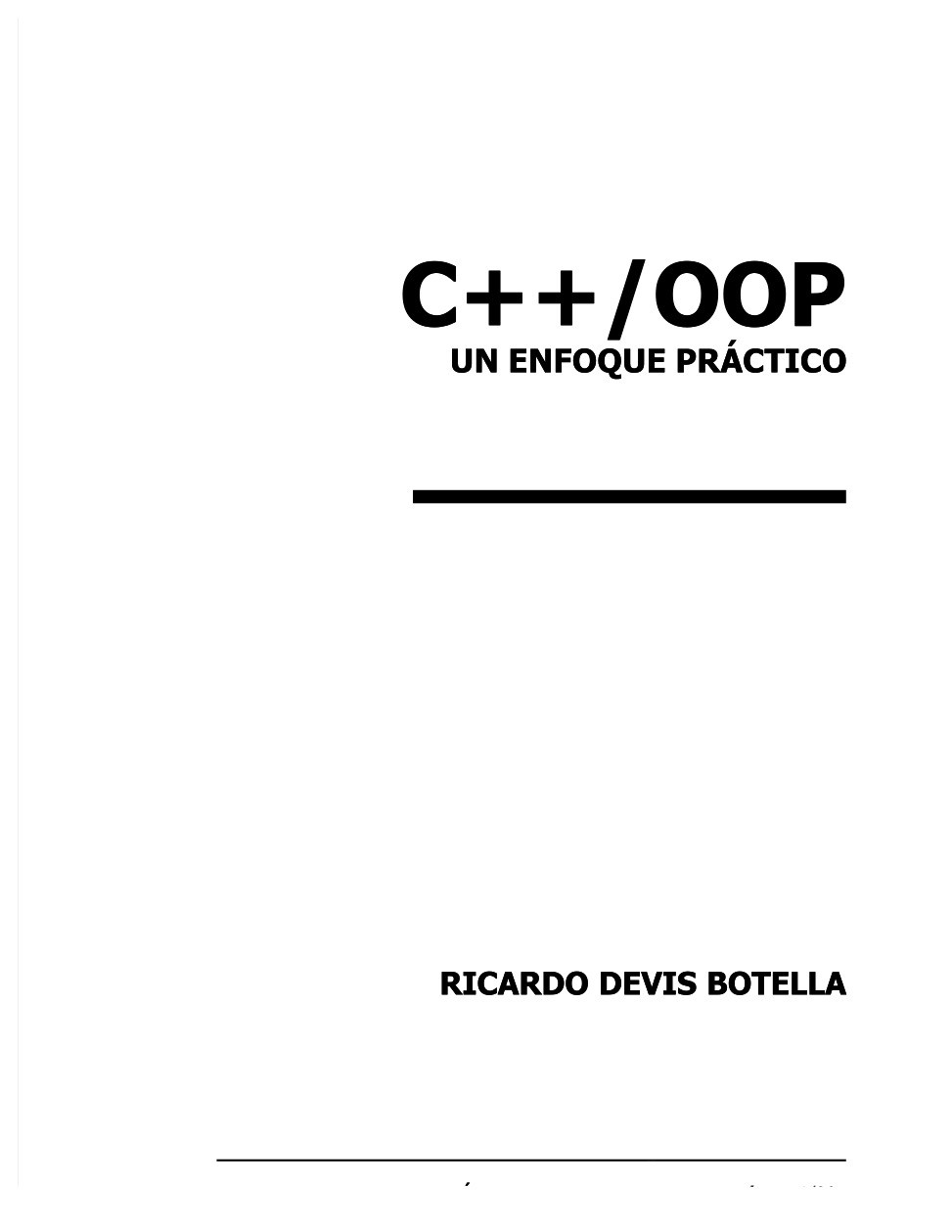 Imágen de pdf C++/OOP - Un enfoque práctico