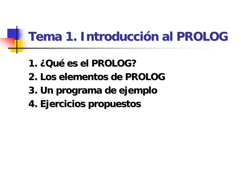 Imágen de pdf Tema 1. Introducción al PROLOG