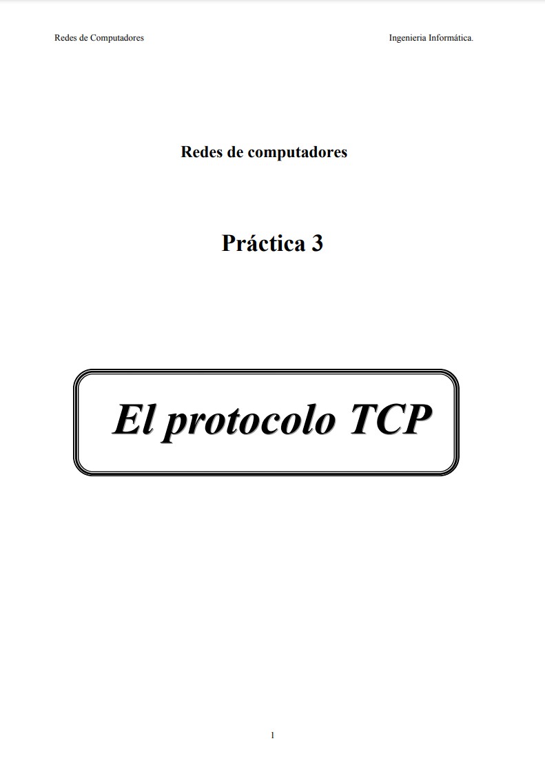 Imágen de pdf El protocolo TCP - Práctica 3