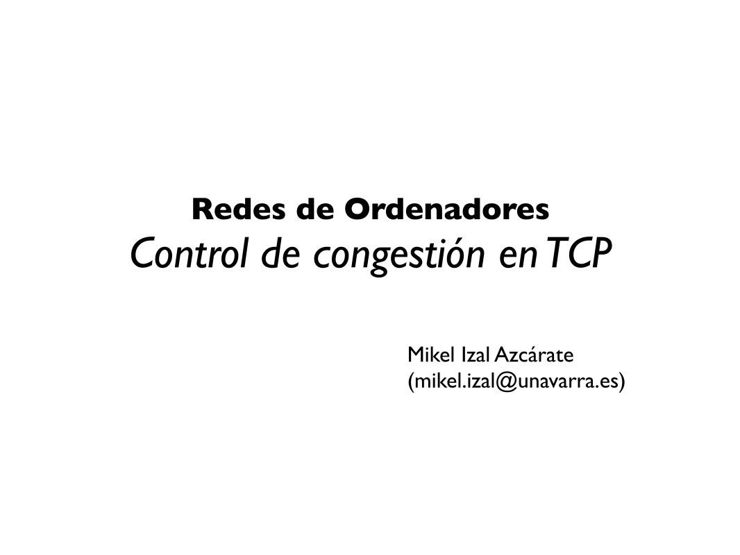 Imágen de pdf Control de congestión en TCP