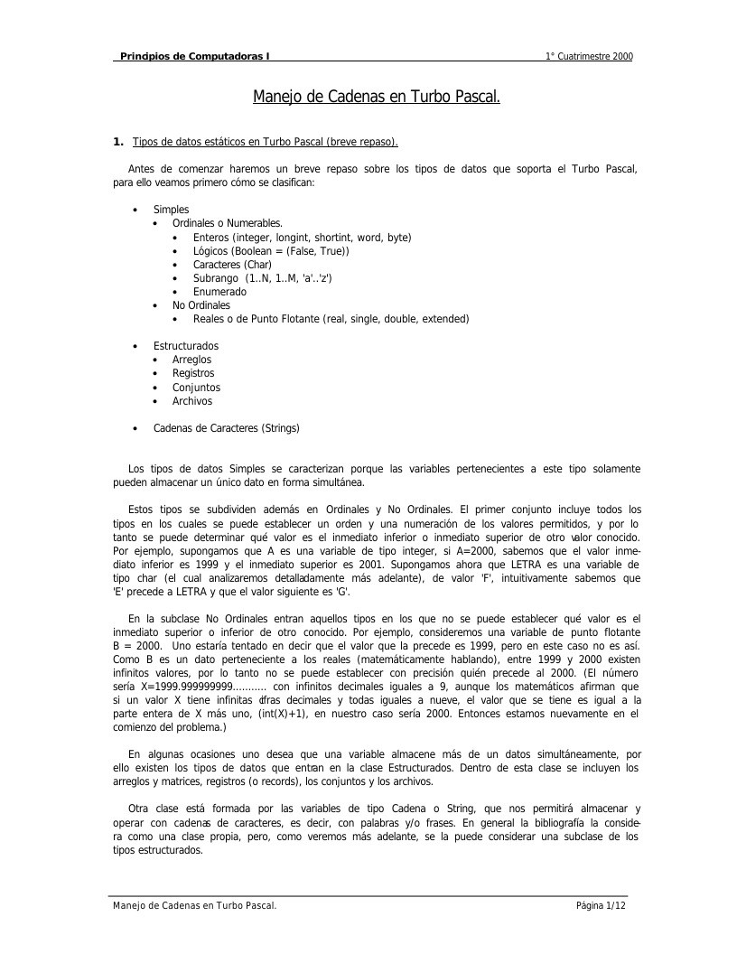 Imágen de pdf Manejo de Cadenas en Turbo Pascal