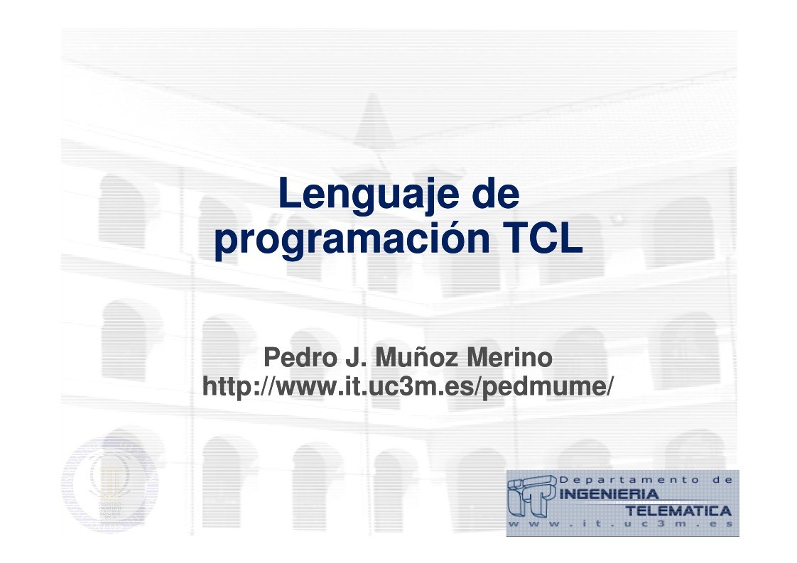 Imágen de pdf Lenguaje de programación TCL