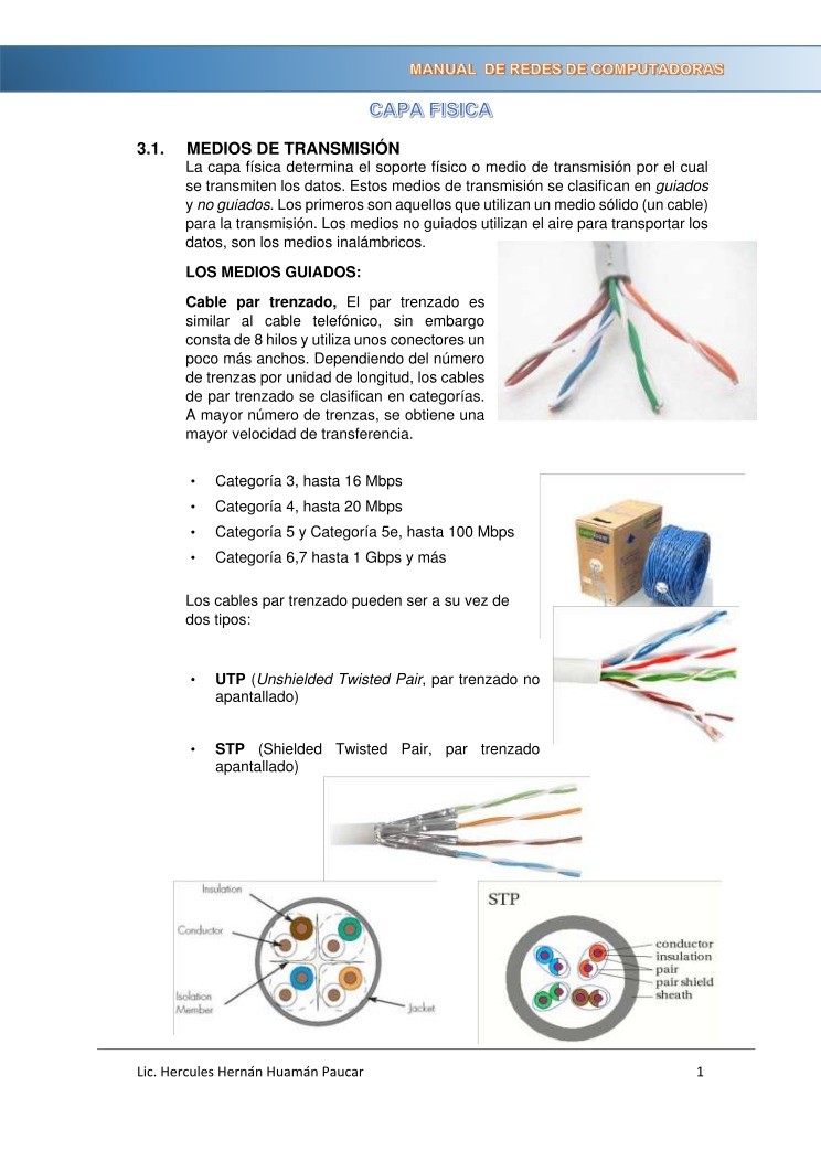 Imágen de pdf Capa física - Manual de redes de computadoras