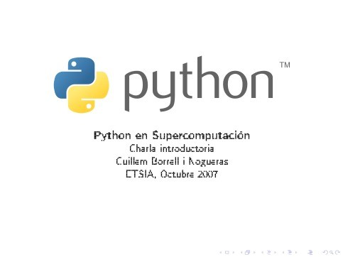 Imágen de pdf Python en Supercomputación