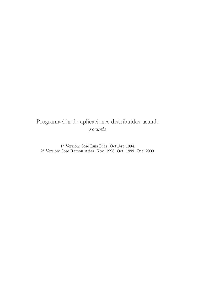 Imágen de pdf Programación de aplicaciones distribuidas usando sockets