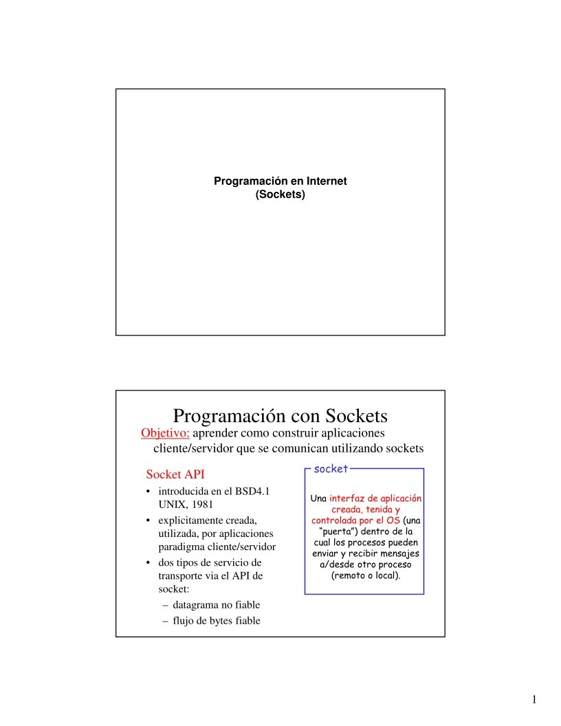 Imágen de pdf Programación en Internet (Sockets)