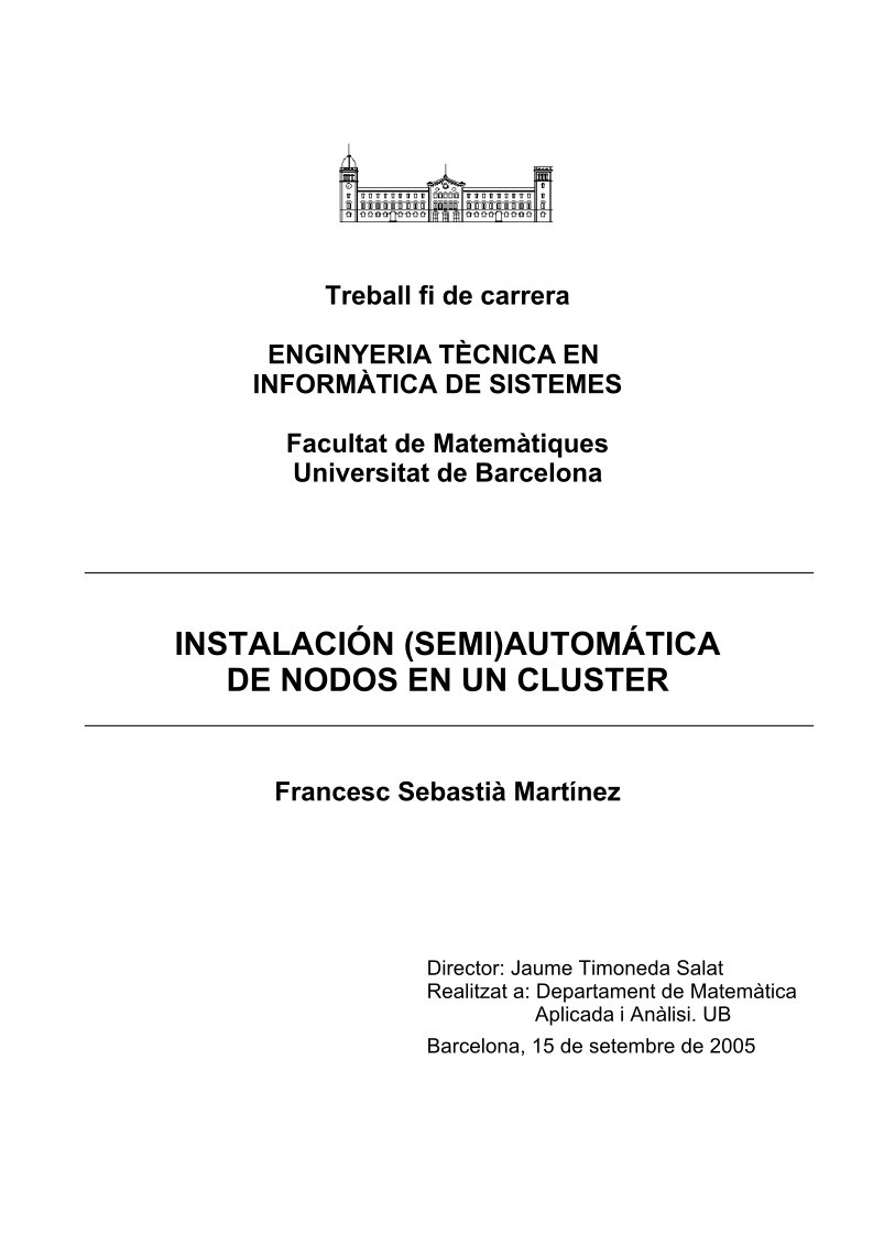 Imágen de pdf Instalación (semi)automática de nodos en un cluster