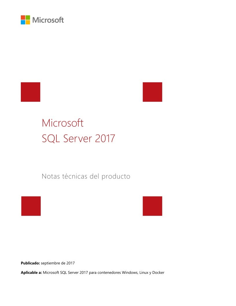 Imágen de pdf Microsoft SQL Server 2017