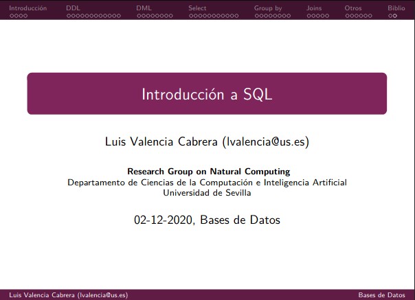 Imágen de pdf Introducción a SQL