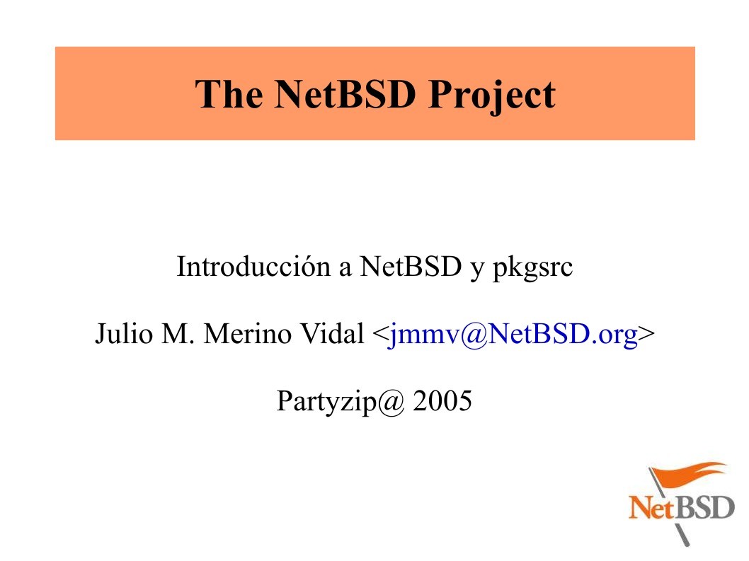 Imágen de pdf Introducción a NetBSD y pkgsrc