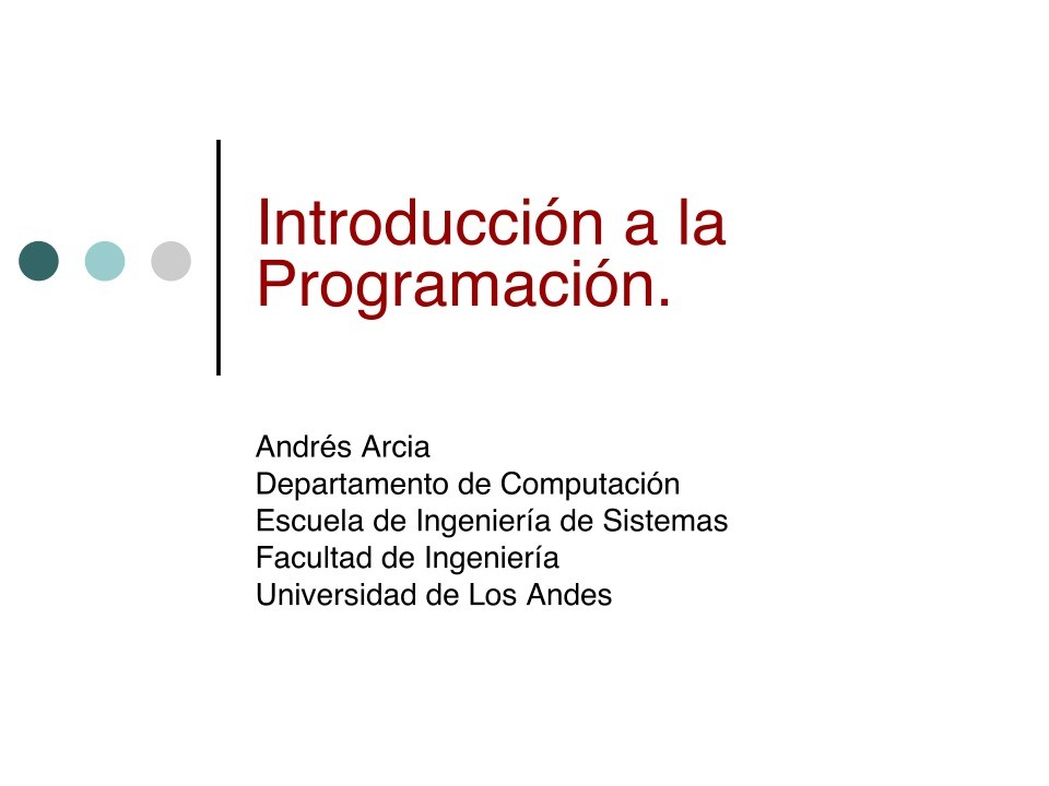 Imágen de pdf Introducción a la Programación