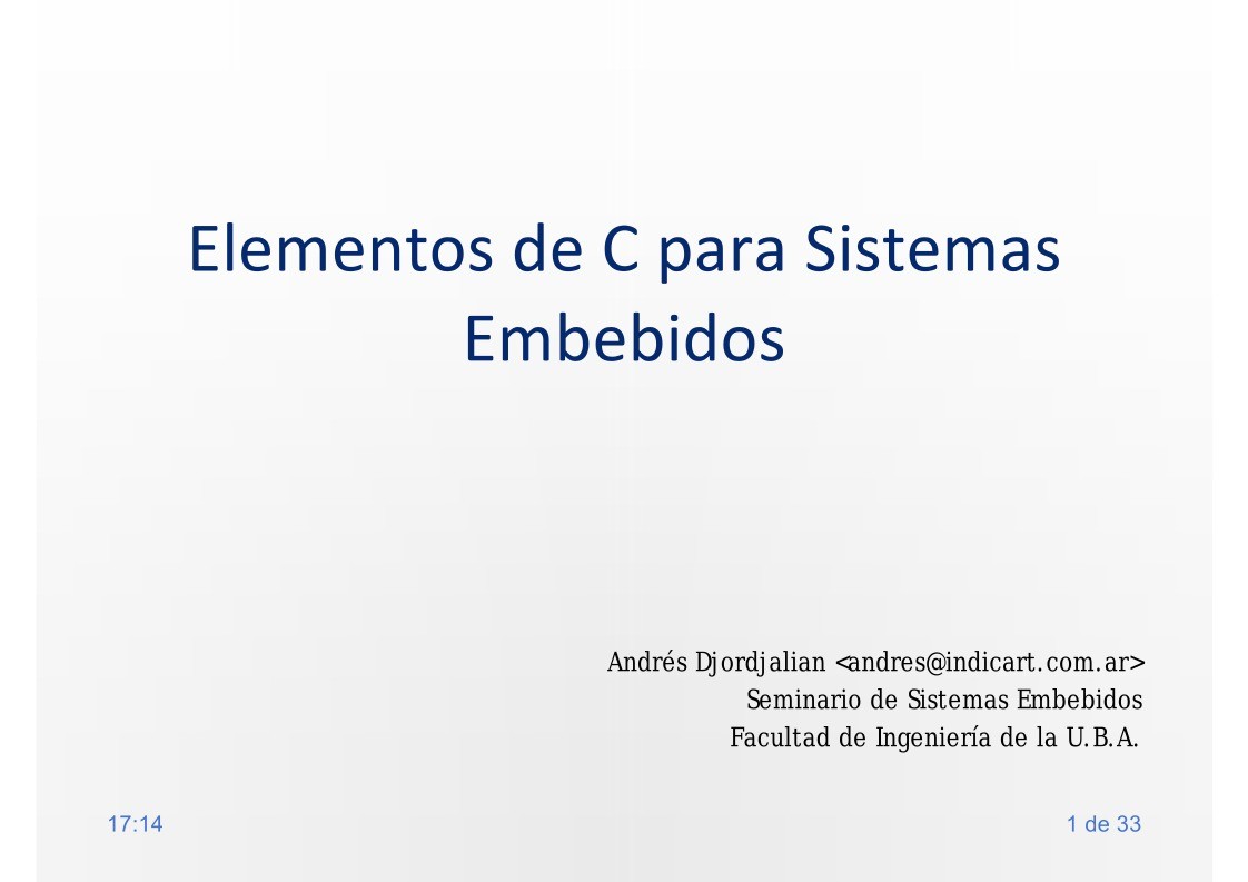 Imágen de pdf Elementos de C para Sistemas Embebidos
