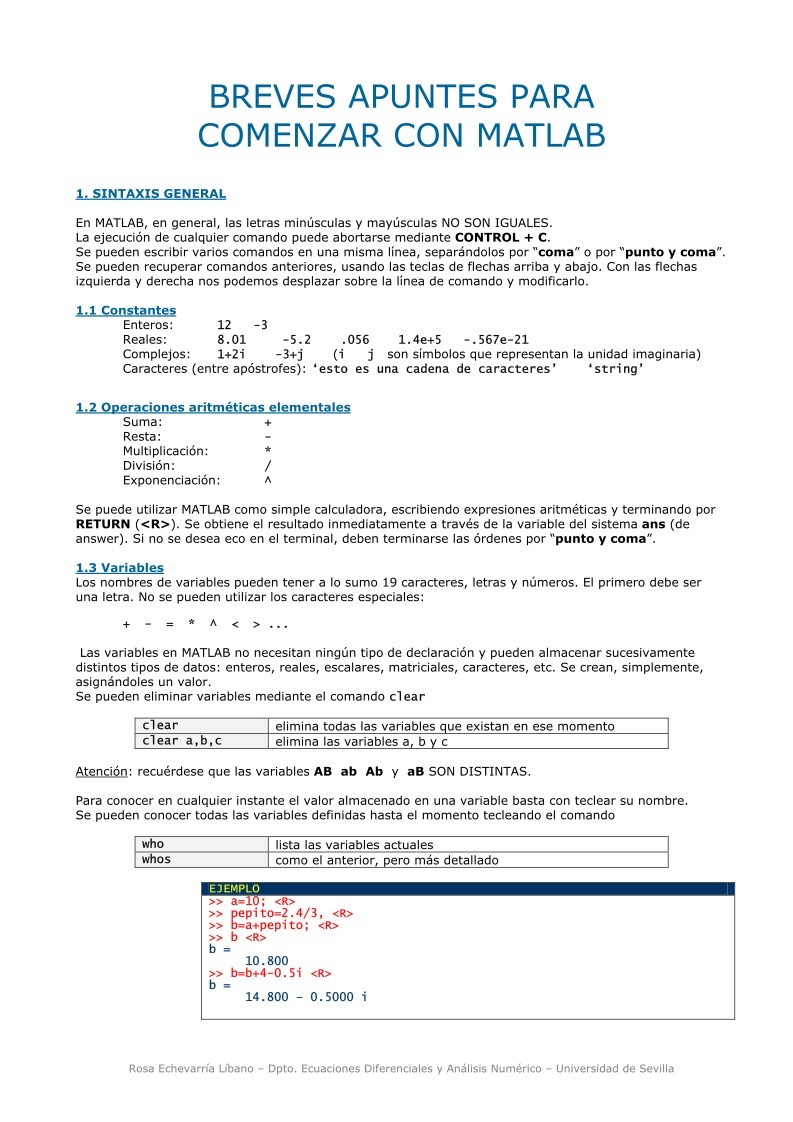 Imágen de pdf Breves apuntes para comenzar con Matlab