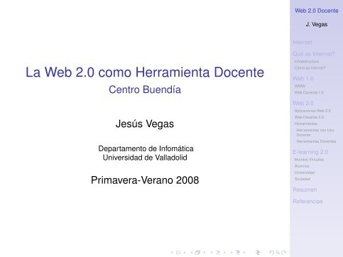 Imágen de pdf La Web 2.0 como Herramienta Docente