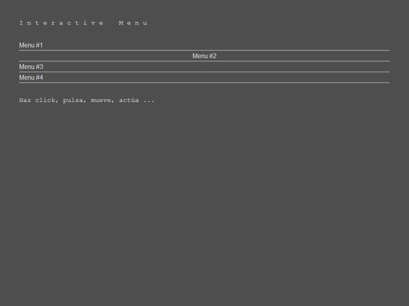 interactivemenu