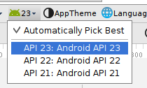 android-studio-select-API