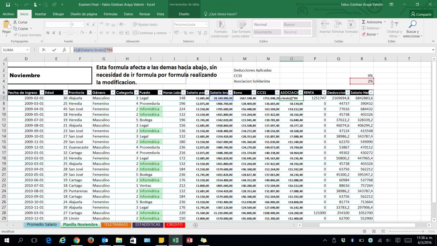 Formulas-Excel