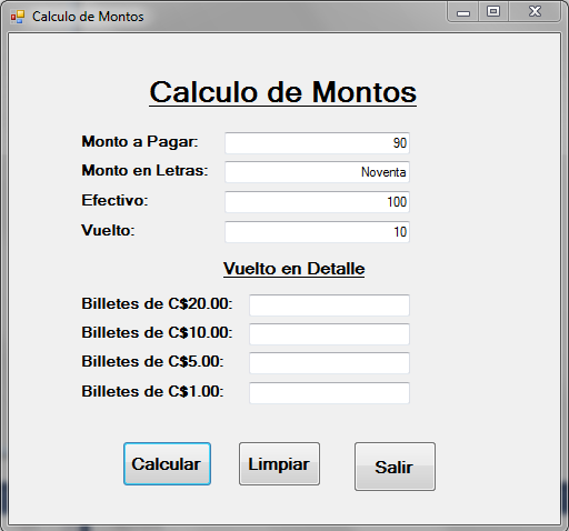 Calcular-Monto