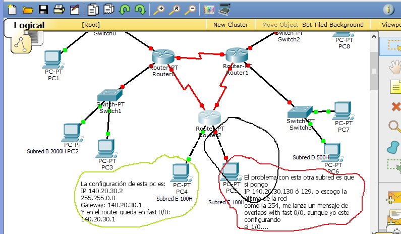 lommeregner Forskudssalg varme Redes - Ayuda con router y configuración en packet tracer