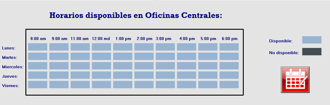 horarios