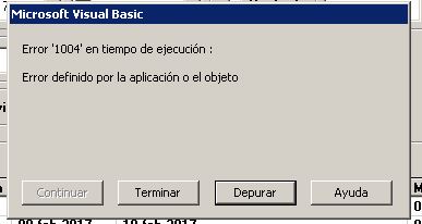 error 440 en tiempo de ejecucion vb