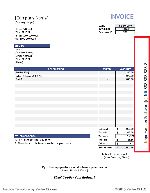 invoice