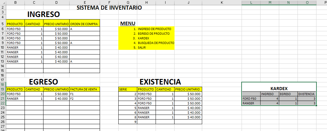 INVENTARIO