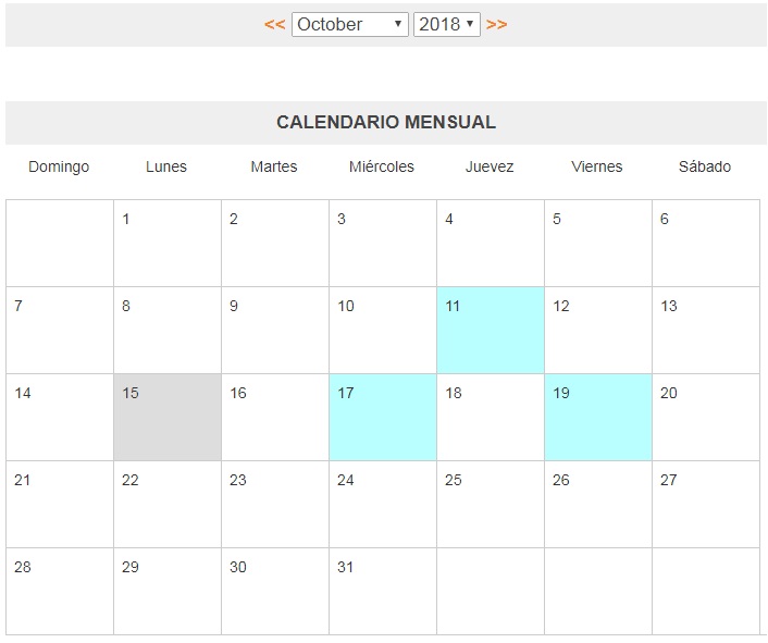 Calendario