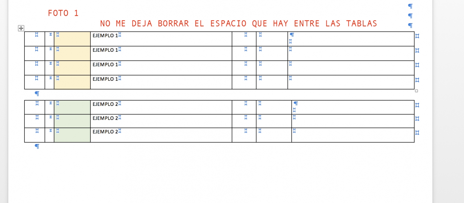 Word PROBLEMA AL UNIR TABLAS