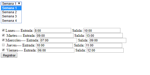 horario